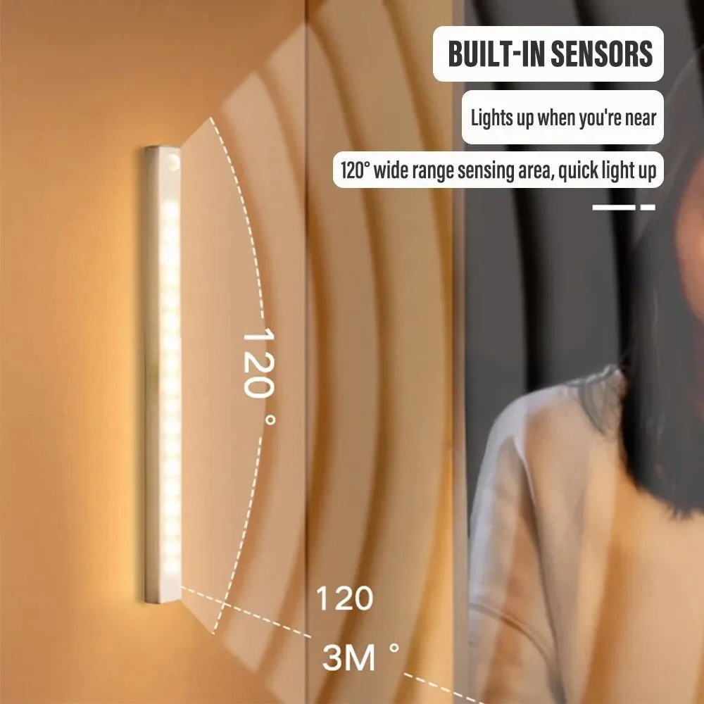 Wireless Motion Sensor LED Light – USB-C Rechargeable