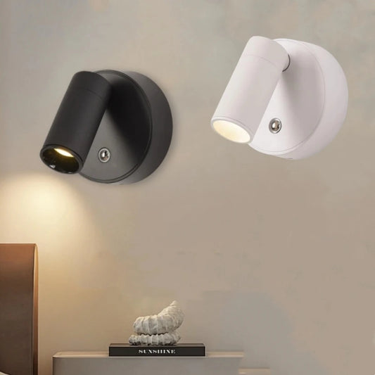 Rechargeable LED Wall Lamp – Touch Control, 360° Rotation