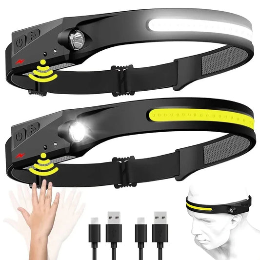 Rechargeable LED Headlamp – Hands-Free Work & Camping Light