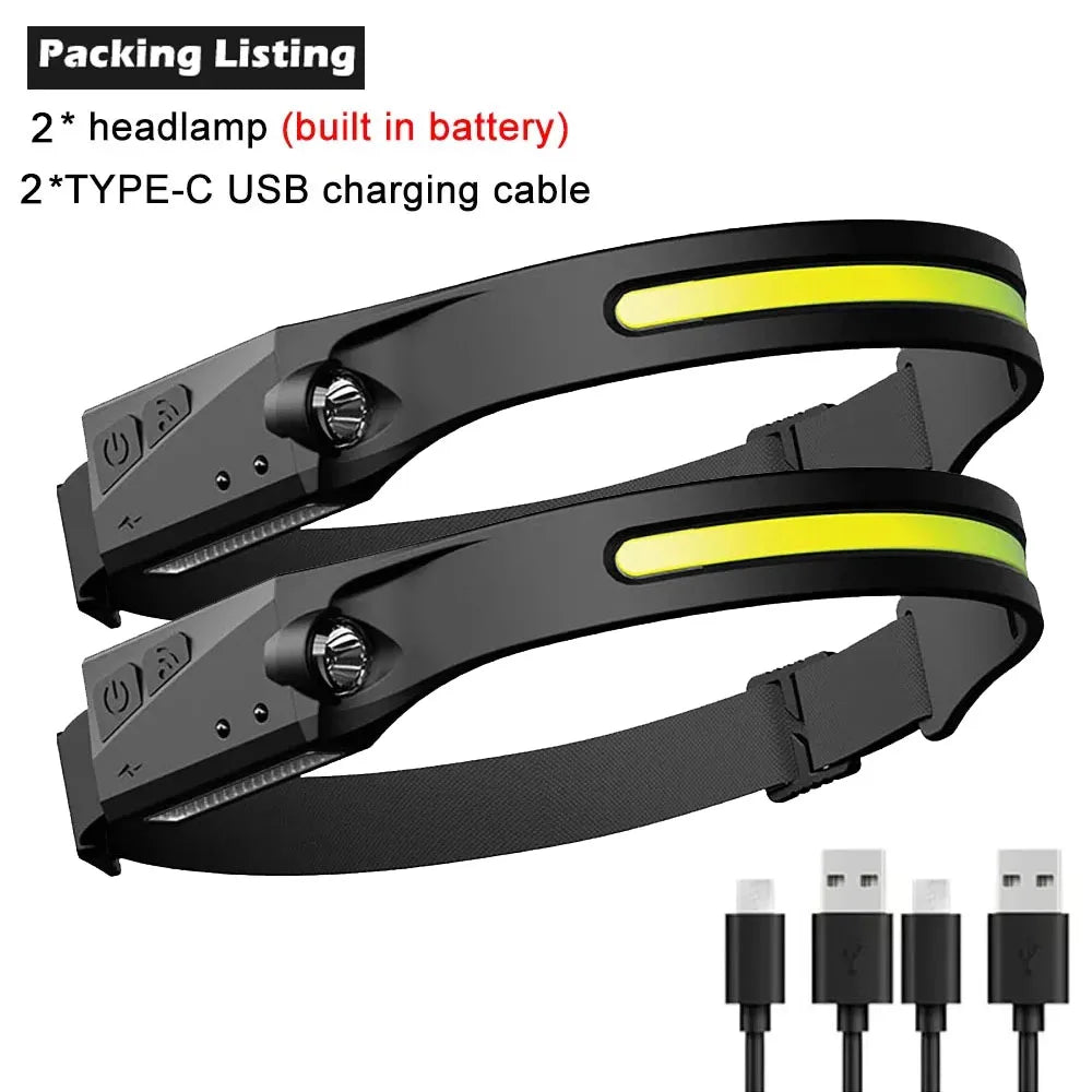Rechargeable LED Headlamp – Hands-Free Work & Camping Light
